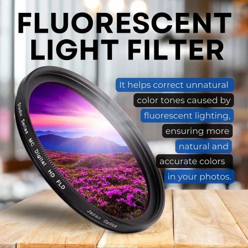 Miniatura 5 de Kit de filtros de 3 piezas con revestimiento múltiple de 2.283 in (UV-CPL-FLD) para DSLR Canon EOS Rebel 70D 77D 80D 90D T8i T7 T7i T6i T6s T6 T5i