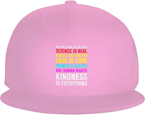 Miniatura 20 de Pride Flag in This House We Believe Science is Real Black Lives Matter Baseball Hats for Men Dad Hat,Black
