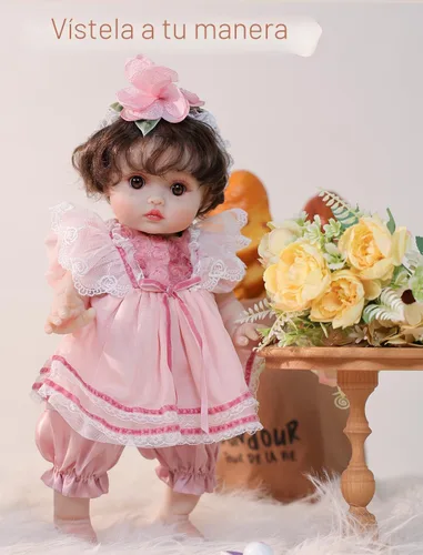Miniatura 7 de Muñecas de bebé, 18 pulgadas realista Reborn Full Vinyl Baby Doll con pelo rizado marrón, pecas pintadas a mano y acogedor traje rojo para niñas a