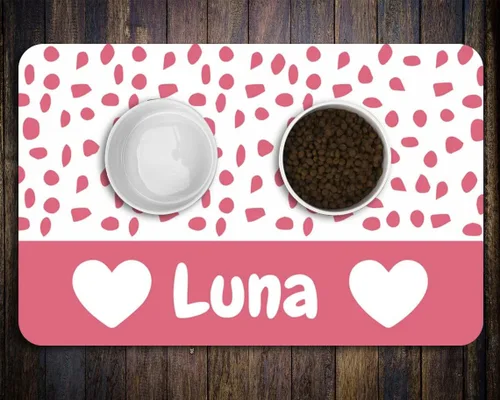 Miniatura 3 de Alfombrilla Personalizada para Cuenco de Gato y Perro - Antideslizante, Impermeable, Alfombrilla Personalizada para Mascotas para Comida y Agua