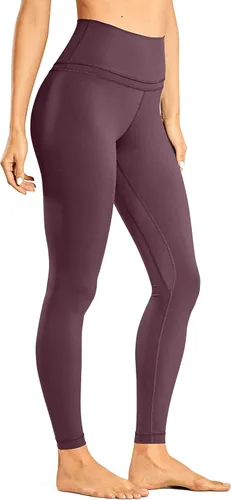 CRZ YOGA - Leggings de entrenamiento estilo segunda piel para mujer de 28 pulgadas pantalones de yoga de longitud completa y cintura alta
