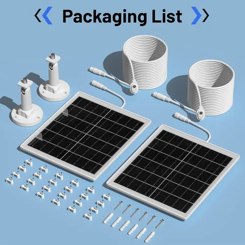 Miniatura 8 de Cargador de panel solar de 5 W compatible con cámara Arlo Pro 5S/Pro 4/Pro 3/Ultra/Ultra 2/Go 2, carga de paneles solares con cable de carga