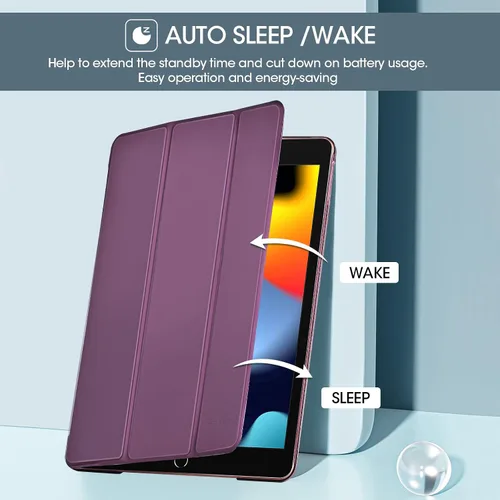 Miniatura 4 de ProCase Funda para iPad de 9ª/8ª/7ª generación de 10.2 pulgadas (versión 2021/2020/2019), funda 10.2 iPad de 9ª/8ª/7ª generación, funda inteligente