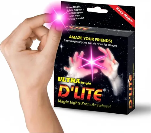 Miniatura 11 de D'lite Juego de trucos de iluminación de pulgar mágico, 2 dedos mágicos originales increíbles y ultra brillantes, trucos de magia de primer plano