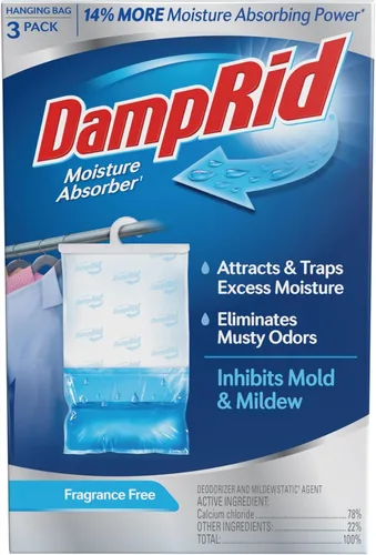 Miniatura 13 de DampRid Absorbedor de humedad colgante de aroma fresco, 1 libra (paquete de 12) – Elimina olores a humedad para un aire más fresco y limpio, ideal