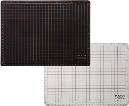 WUTA Tapete de costura autorreparable, tapete de corte de PVC antideslizante de doble cara, tabla de cortar A4 para coser, manualidades, acolchado,