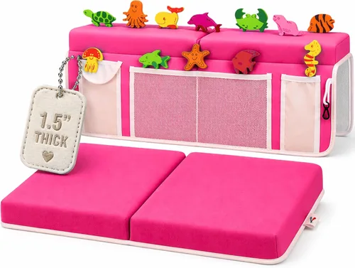 Miniatura 9 de Supa Ant Rodillero de baño – 8 ventosas y acolchado de 1.5 pulgadas. Almohadilla de baño certificada no tóxica para bañera y 5 organizadores
