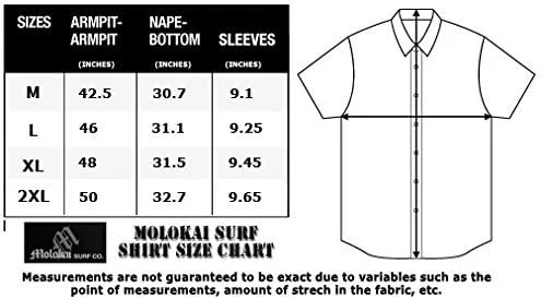 Miniatura 4 de M MOLOKAI SURF - Camisas de manga corta de estilo hawaiano con botones y ajuste delgado