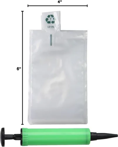 Miniatura 8 de Bolsas de aire de embalaje, Bolsas protectoras inflables de plástico transparente, Bolsas de embalaje inflables de aire, 50 piezas, 4 x 6 pulgadas
