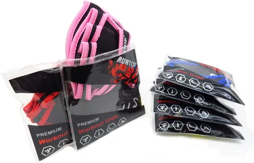 Miniatura 8 de RUNTOP Guantes de entrenamiento para fitness, entrenamiento cruzado, WODS, gimnasio, yoga, ejercicio, almohadillas de agarre para levantamiento