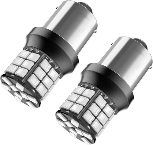 Serundo Auto Bombilla LED 1156, 12 V, 24 V, súper brillante, 1141 1003 BA15S, bombillas LED utilizadas para luces de marcha atrás, luces traseras,