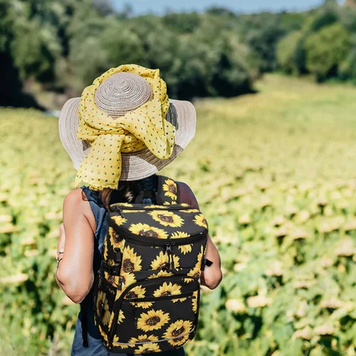 Miniatura 6 de Mochila enfriadora aislada a prueba de fugas, impermeable, mochila enfriadora de 30/45 latas, gran capacidad, ligera, para viajes, camping, playa