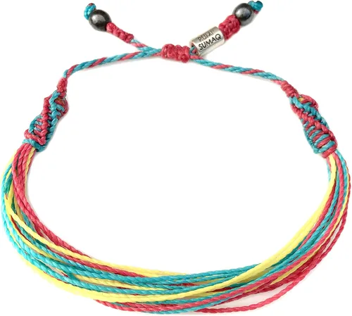 Miniatura 9 de Rumi Sumaq Pulseras de Orgullo y Bandera del País con Atadura de Tirón — Pulseras Macramé Trenzadas a Mano, Nudo de Pescado y Trenzadas Ajustables