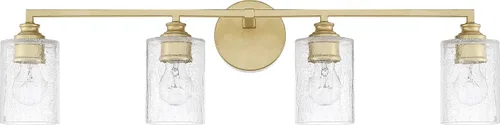 Miniatura 4 de Capital Lighting 120521CG-422 Milan - Soporte de pared para tocador de baño de vidrio helado, 2 luces, 200 vatios en total, 9 pulgadas de alto x 13