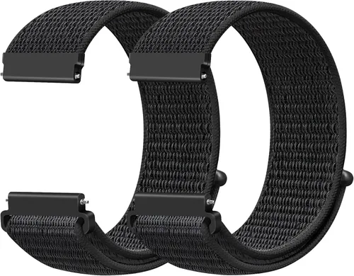 Miniatura 33 de Correas deportivas de nailon de 0.709 in de liberación rápida compatibles con Garmin Venu 4 1.614 in/3S 1.614 in/Venu 2S/Vivoactive 4S/Vivomove