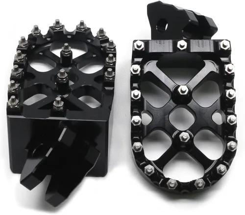 Miniatura 4 de MZS Estriberas eléctricas para motocross compatibles con X3 XXX MX3 MX4 MX5, estriberas Ebike MX más anchas reposapiés resto pedal CNC aluminio negro