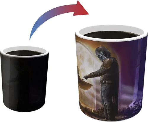 Miniatura 19 de Morphing Mugs Star Wars - The Book of Boba Fett - Un nuevo comienzo - Una taza sensible al calor de 16 onzas - Imagen completa revelada cuando se