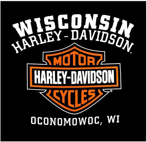 Miniatura 2 de Harley-Davidson - Camiseta de manga larga con cuello redondo para hombre, color negro