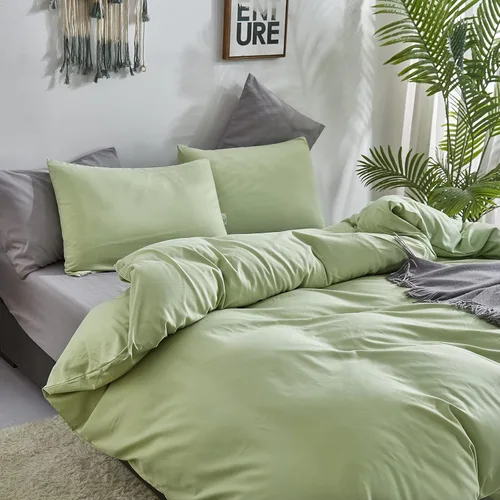 Miniatura 226 de CLOTHKNOW - Juego de edredón verde militar tamaño completo de 3 piezas, juego de ropa de cama verde oscuro, edredón suave con 2 fundas de almohada