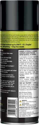 Miniatura 5 de RAPTOR 1K Barra Antivuelco y Chasis, Pintura en Aerosol para Automóviles, Grado Profesional, Acabado Duradero, Fácil de Usar, Negro Brillante, 10