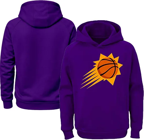 Miniatura 2 de Outerstuff NBA Kids Youth 8-20 Team Color Alternate Polyester Performance Primary Logo Sudadera Sudadera Sudadera con capucha Phoenix Suns Púrpura