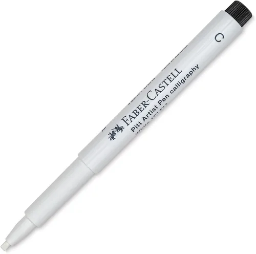 Miniatura 6 de Faber-Castell Art & Graphic Pitt Artist Pen Bullet Nib 1.5 India Ink Pen, blanco, Single Pitt Pen, Para Arte, Manualidad, Dibujo, Bocetos, Hogar