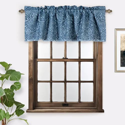 Miniatura 24 de DriftAway Briony - Cortina opaca con amarre para cocina, ajustable, diseño de globos, líneas texturizadas, estampadas, persianas romanas