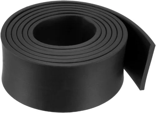 Miniatura 75 de uxcell Tira de sello de goma rectangular maciza, 0.197 in de ancho, 0.118 in de grosor, 3.3 ft de largo, color negro