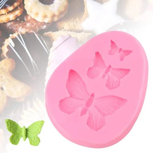 Miniatura 3 de Moldes de silicona con forma de mariposa para tartas de chocolate, herramienta de decoración para chocolate, dulces, gelatina, cubitos de hielo