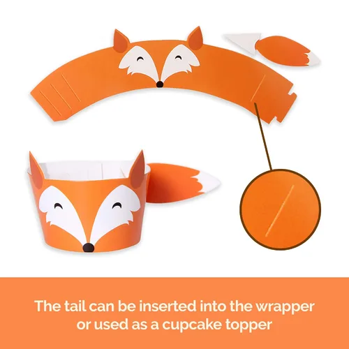 Miniatura 3 de Pop Fizz Designs Woodland Baby Shower - Juego de 24 criaturas del bosque para baby showers