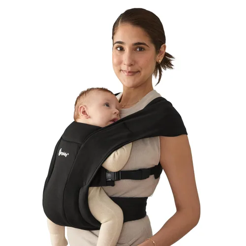 Miniatura 12 de Ergobaby Embrace Portabebés para Recién Nacidos hasta Niños Pequeños - Portabebés Ergonómicos Ligeros - Esenciales Acogedores (7-25 Libras), Tejido