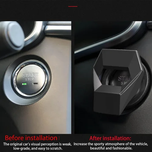 Miniatura 6 de Cubierta universal del botón de arranque del motor de aleación de aluminio del coche ajuste de control de potencia para Honda Civic Accord CRV XRV