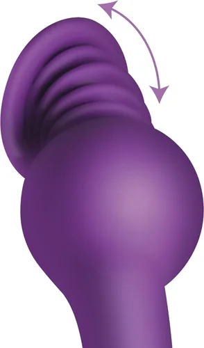 Miniatura 8 de INMI Sex Shaker Silicona para hombres, mujeres y parejas. Consolador giratorio recargable, impermeable y potente, 1 pieza, morado. Púrpura
