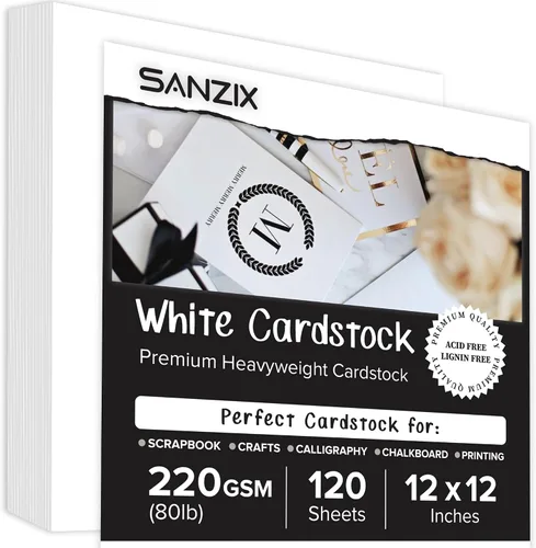 Miniatura 9 de SANZIX Paquete de 120 tarjetas de visita imprimibles en blanco de 2 x 3.5 pulgadas (blanco), cartulina pesada de 80 libras, 220 GSM, papel