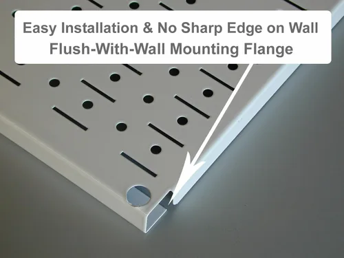 Miniatura 6 de Tablero horizontal para herramientas de garaje para pared, dos tablas de 32 pulgadas de ancho x 16 pulgadas de alto, fáciles de instalar Metálico