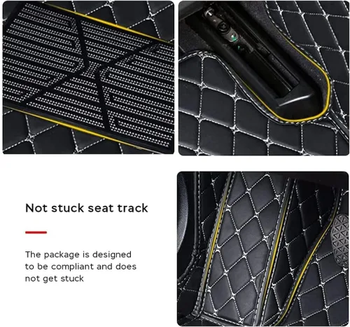 Miniatura 5 de Alfombrillas personalizadas para automóvil, cobertura completa 3D, protección para todo tipo de clima, de cuero, para piso delantero y trasero