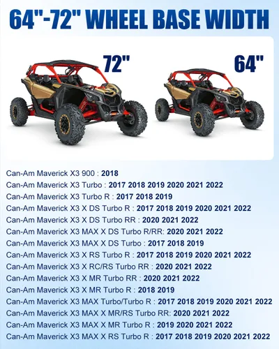 Miniatura 3 de X3 - Herramienta de cambio de correa compatible con Can-Am Maverick X3 Max DS RS MR RC Turbo R 2017-2021, se adapta a la base de rueda de 64 o 72