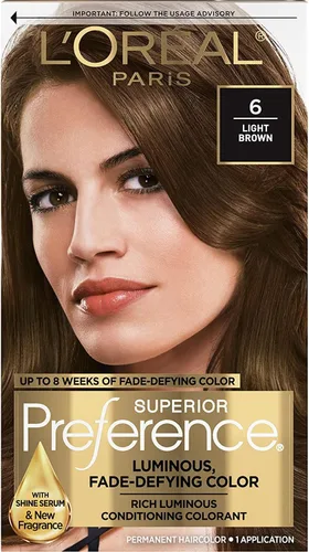 Miniatura 10 de L'Oreal Paris Superior Preference Fade-Defying + Shine - Tinte permanente para el cabello, rubio rosado medio 8RB, paquete de 1, tinte para el 8RB