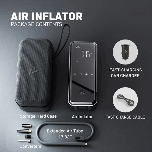 Miniatura 6 de MotorX Inflador de Neumáticos Portátil Compresor de Aire 2da Generación, Inflador de Neumáticos Grandes Nivel de Velocidad Inflado Rápido de 30