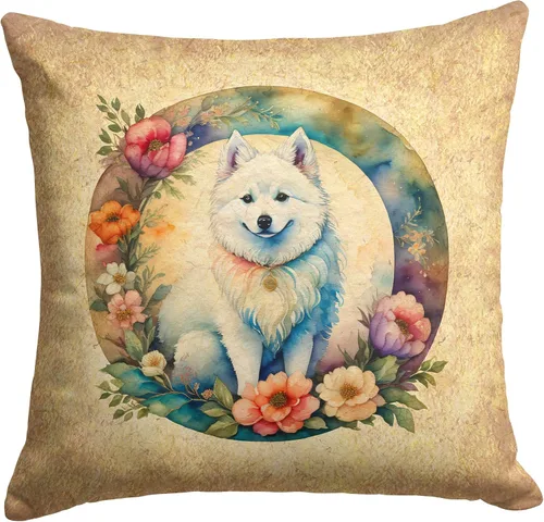 Miniatura 87 de Caroline's Treasures DAC2072PW1414 Affenpinscher and Flowers - Almohada decorativa de tela, lavable a máquina, para interiores y exteriores