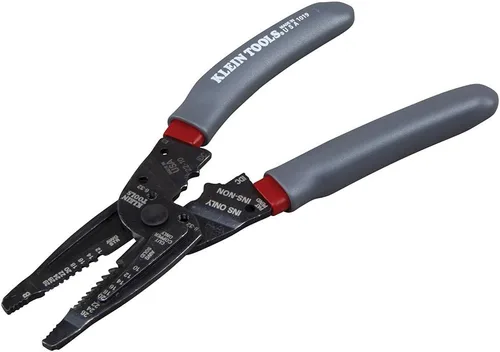 Miniatura 10 de Klein Tools 1019 Klein Kurve - Pelacables, crimpador/cortador, fabricado en Estados Unidos, herramienta de corte/crimpado/pelado para conectores B e