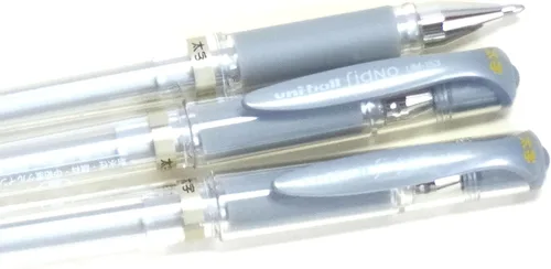 Miniatura 4 de Uni-Ball Signo Broad Point Gel Impact Pen Tinta Plateada, 0.039 in, 3 bolígrafos por paquete (importación de Japón) [Paquete original Komainu-Dou]