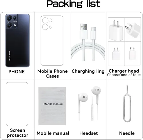 Miniatura 5 de Teléfonos celulares desbloqueados Android, Android 13 2+16GB Smartphone 5.58 pulgadas Celulares Dual Sim, 3500mAh Mini Teléfono inteligente Teléfono