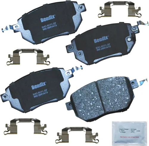 Miniatura 165 de Pastillas de freno delanteras cerámicas Bendix Priority1 CFC2302 para Hyundai Elantra 2021, Sonata 2022-2020, Kia K5 2023-2021