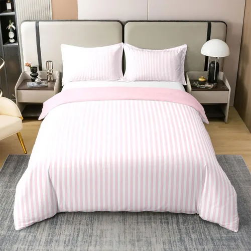 Miniatura 20 de Erosebridal Juego de ropa de cama de 100 % algodón a cuadros para niños y niñas, funda de edredón a cuadros, funda de edredón moderna geométrica