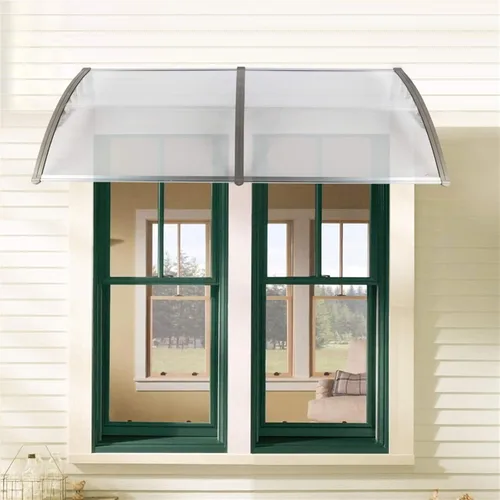 Miniatura 3 de Toldo de policarbonato para ventanas, puertas de patio, cubierta de policarbonato para exteriores, luz solar, lluvia, nieve, protección de soporte