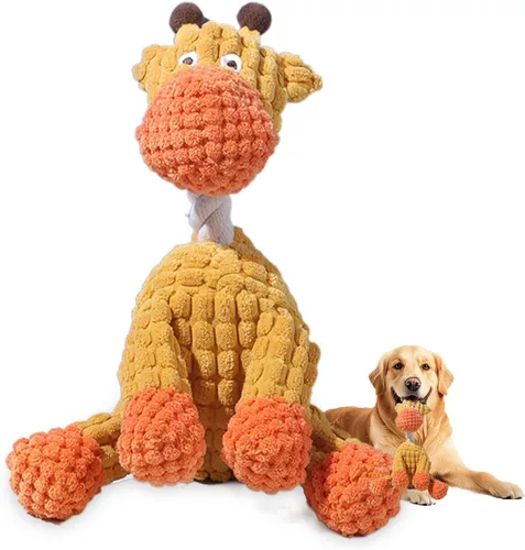 Miniatura 8 de Juguetes para perros, juguete de peluche indestructible, juguetes para perros para masticadores agresivos, juguete chirriante para masticar perros