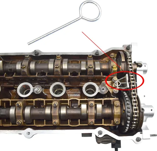 Miniatura 5 de Kit de herramientas de bloqueo de alineación de árbol de levas Double Vanos, compatible con BMW M52, M52TU, M54, M56, 325i, 325xi, 325Ci, 330i, azul