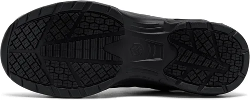Miniatura 6 de LARNMERN Zapatos deportivos con punta de acero para hombre, doble amortiguación de aire, antideslizantes, zapatos de seguridad para trabajo