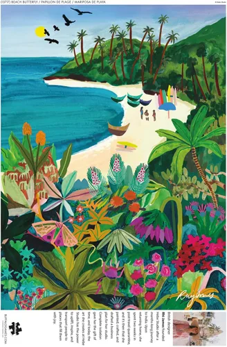 Miniatura 4 de Buffalo Games - Bonjour - Beach Butterfly - Rompecabezas de 1000 piezas para adultos - Rompecabezas desafiante perfecto para noches de juego